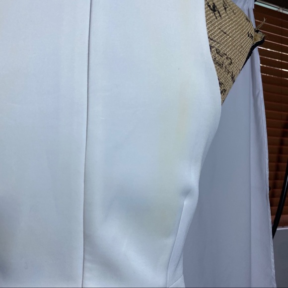 Elliatt White Mesh Contrast Cocktail Dress - Picture 16 of 16